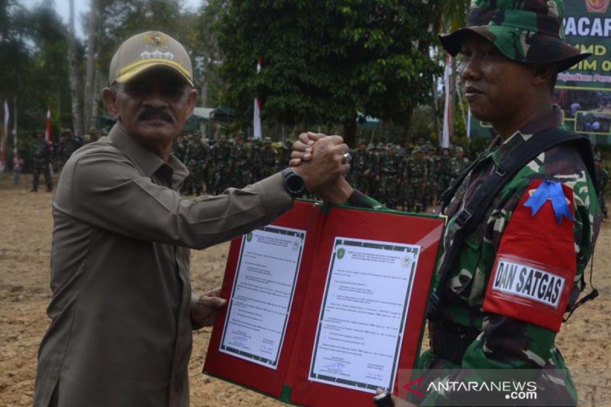 Bupati Aceh Utara resmikan pembukaan TMMD ke-106