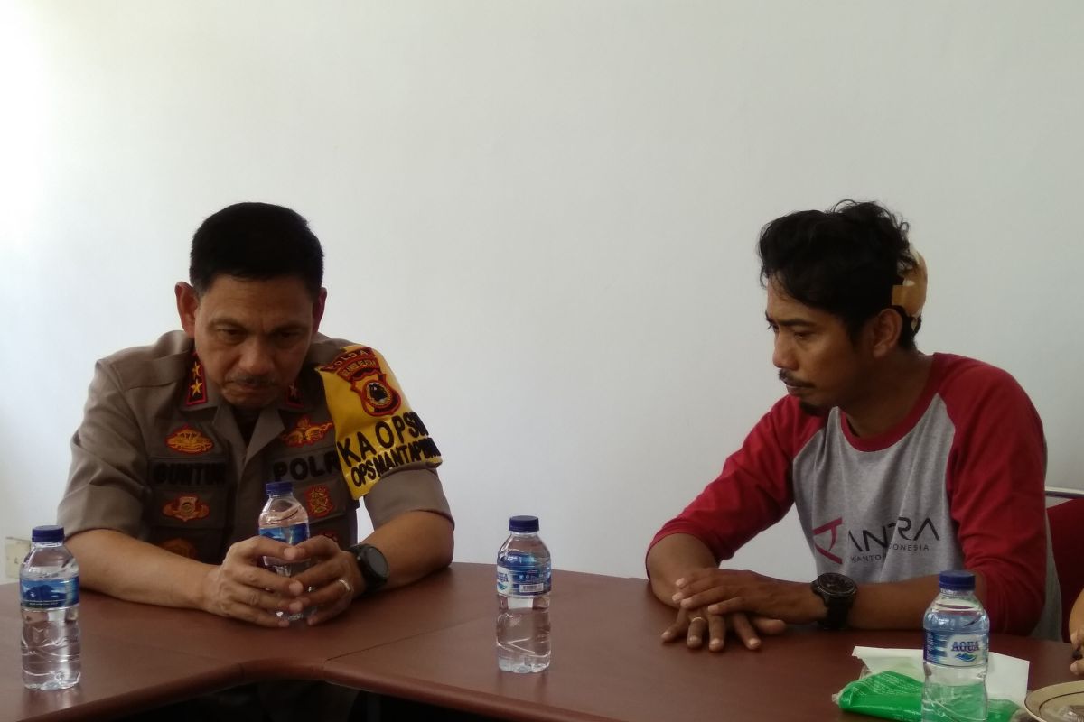 Tiga jurnalis korban kekerasan di Makassar diperiksa lima jam