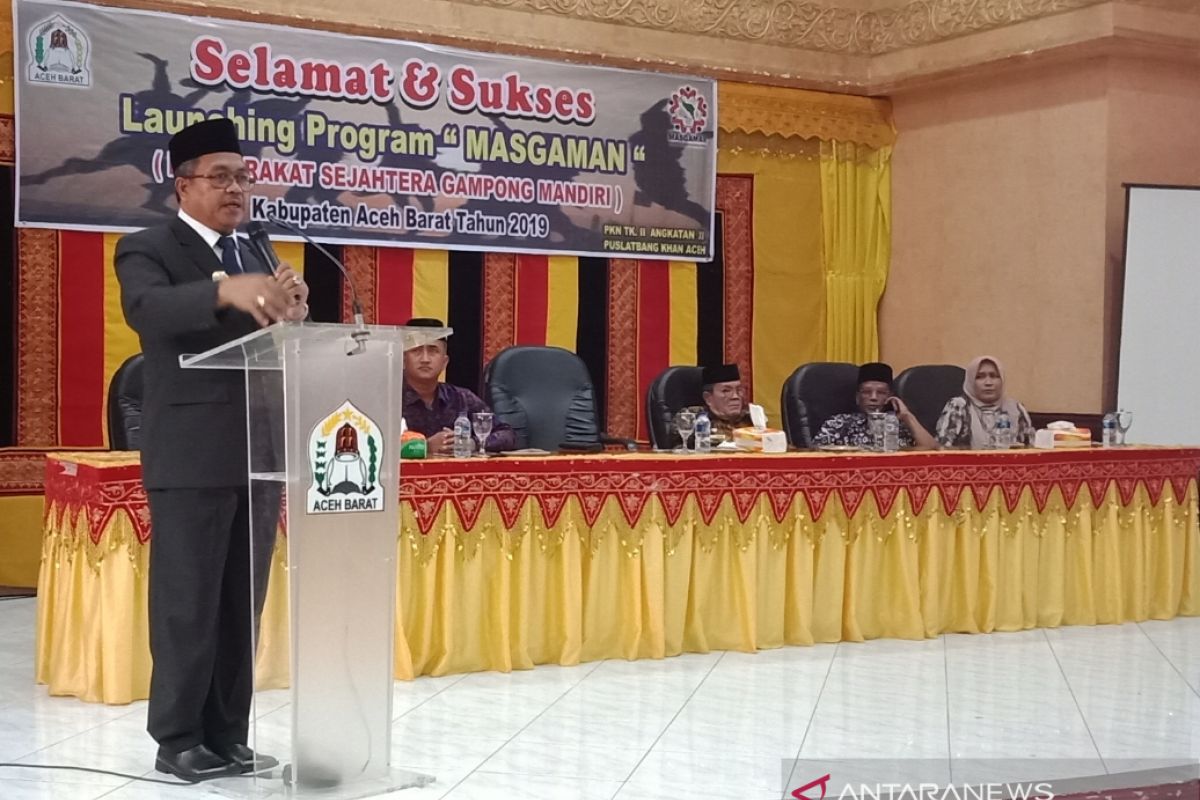 Aceh Barat launching masyarakat sejahtera gampong  mandiri