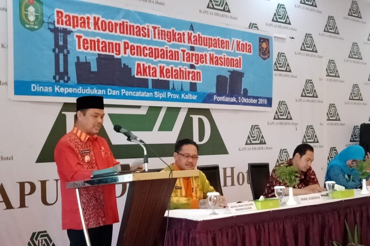 Wagub minta Disdukcapil kejar target pembuatan akte kelahiran anak