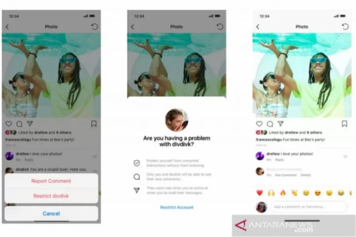 Instagram luncurkan fitur "Restrict", lindungi bullying