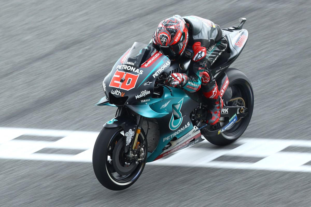 Quartararo klaim pole position GP Thailand, Marquez, Rossi  terjatuh