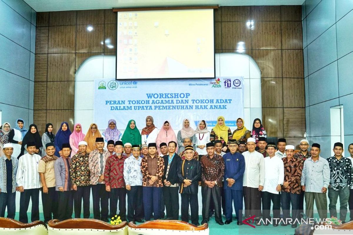 MPU Aceh beri pelatihan pemenuhan hak anak bagi tokoh adat dan agama