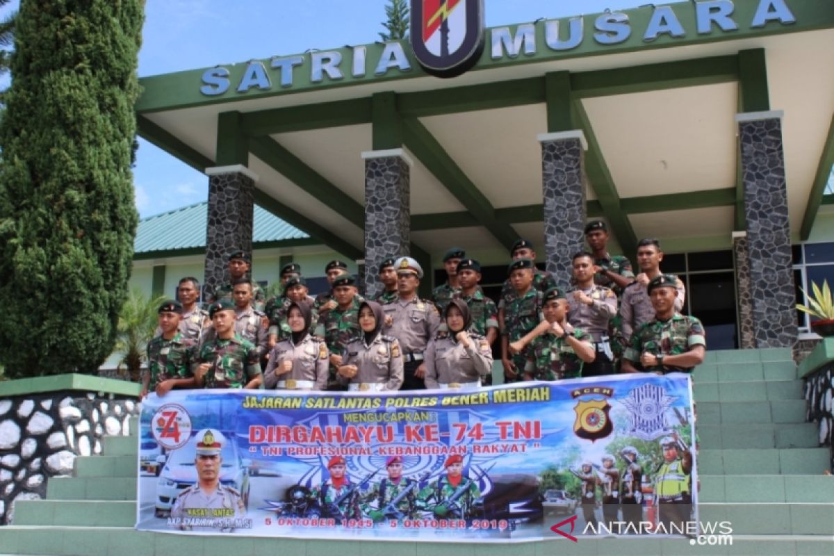 Sambut HUT ke-74 TNI, Satlantas Polres Bener Meriah buat SIM khusus prajurit TNI