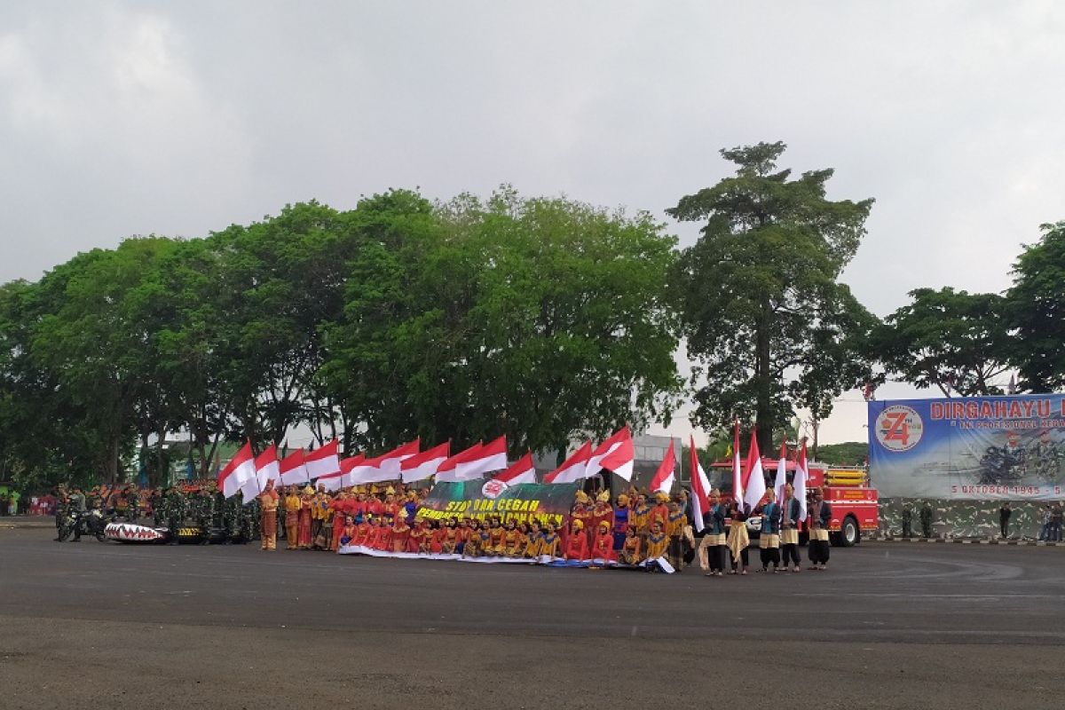 Sosiodrama karhutla meriahkan HUT ke-74 TNI