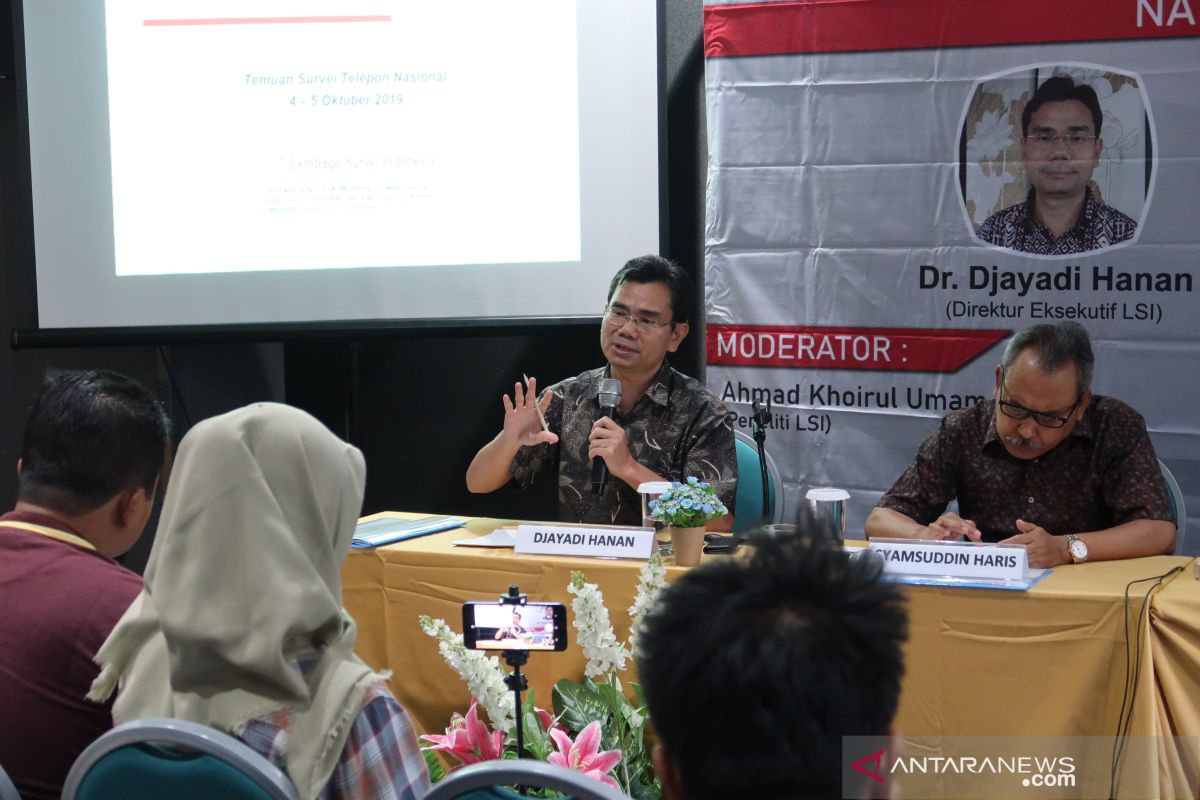 LSI: sebanyak 76,3 persen publik dukung Perpu KPK