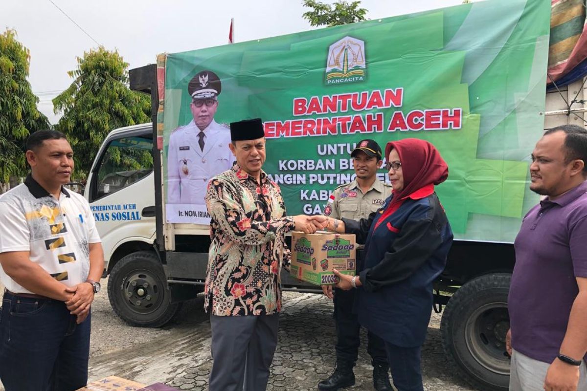 Pemerintah Aceh salurkan bantuan untuk korban puting beliung