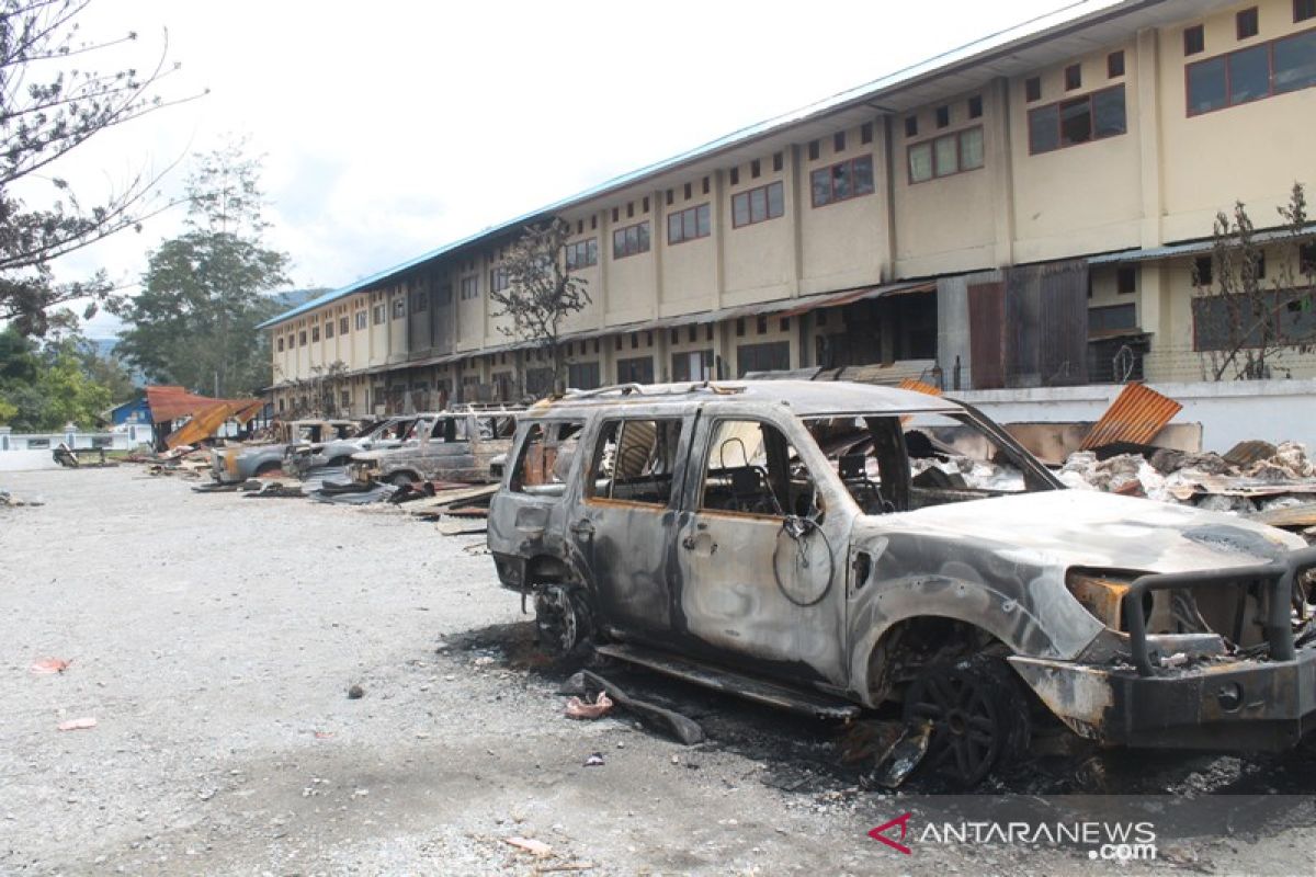 1.010 rumah, kantor, kendaraan dibakar saat kerusuhan Wamena