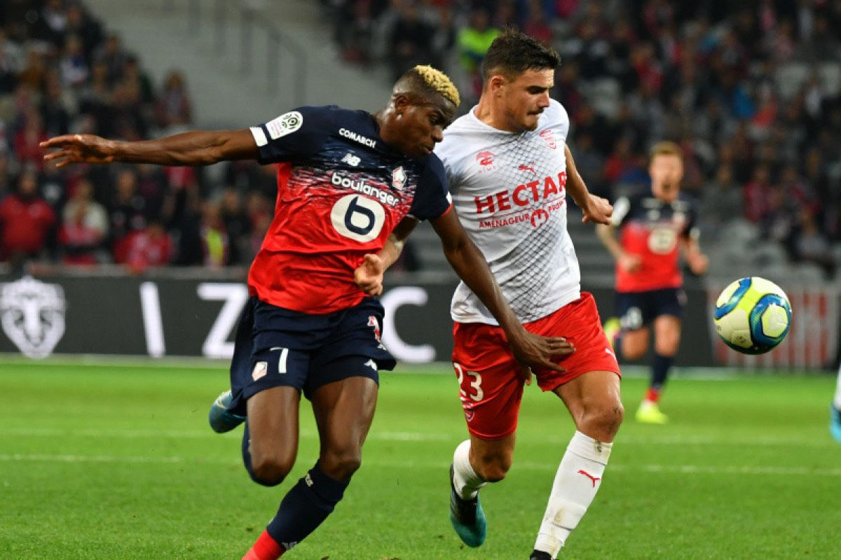 Liga Prancis, Lille ditahan imbang Nimes, Rennes dipecundangi Reims