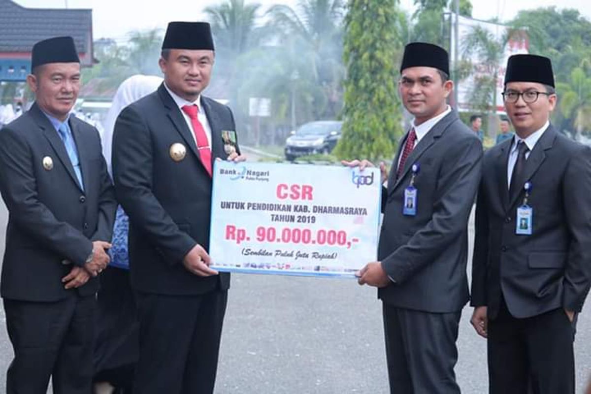 Bank Nagari Pulau Punjung salurkan CSR Rp90 Juta