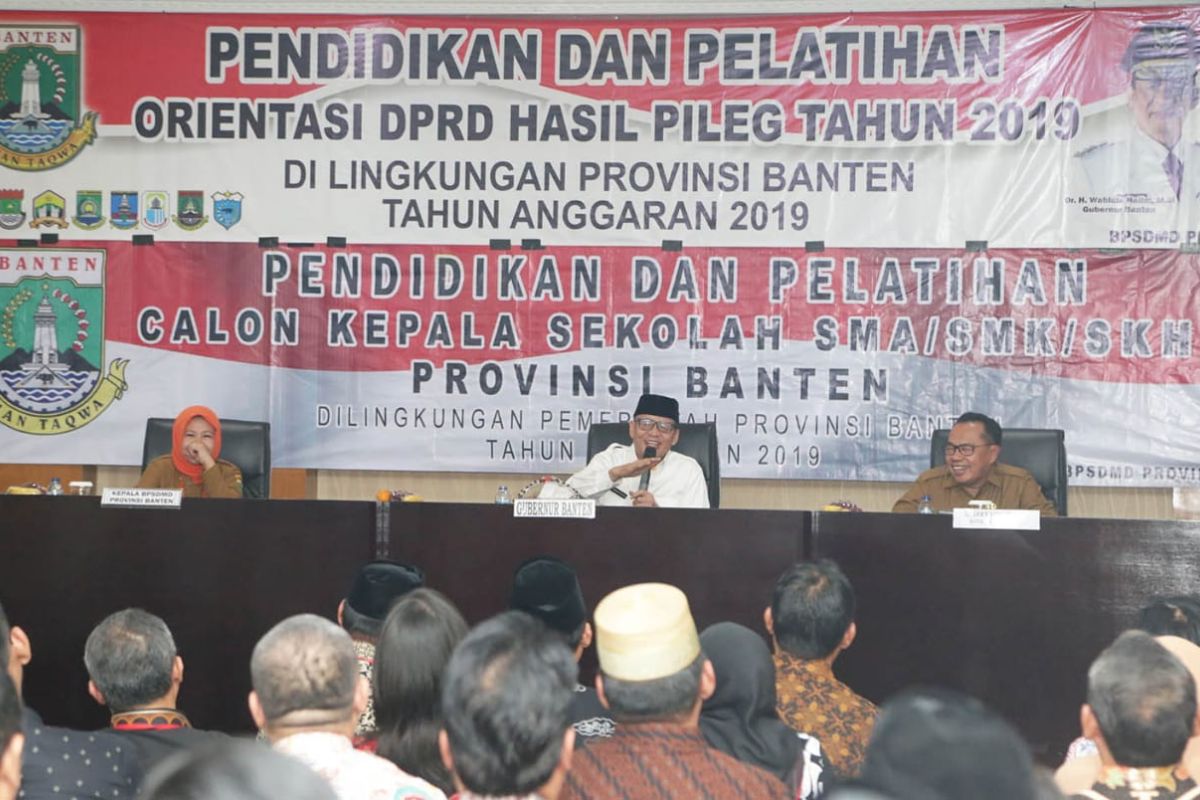Tingkatkan mutu pendidikan, Pemprov Banten diklat calon kepala sekolah SMA/SMK