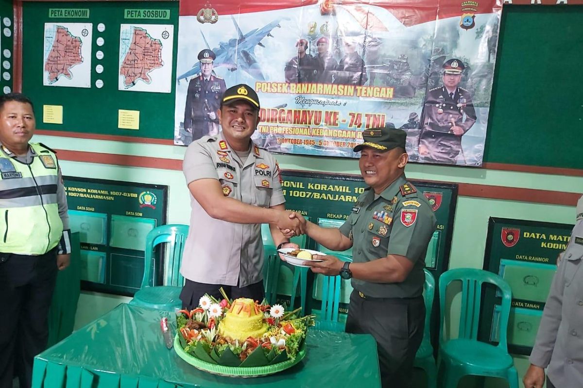 Momen HUT TNI, Kapolsekta jaga kekompakan dengan Danramil