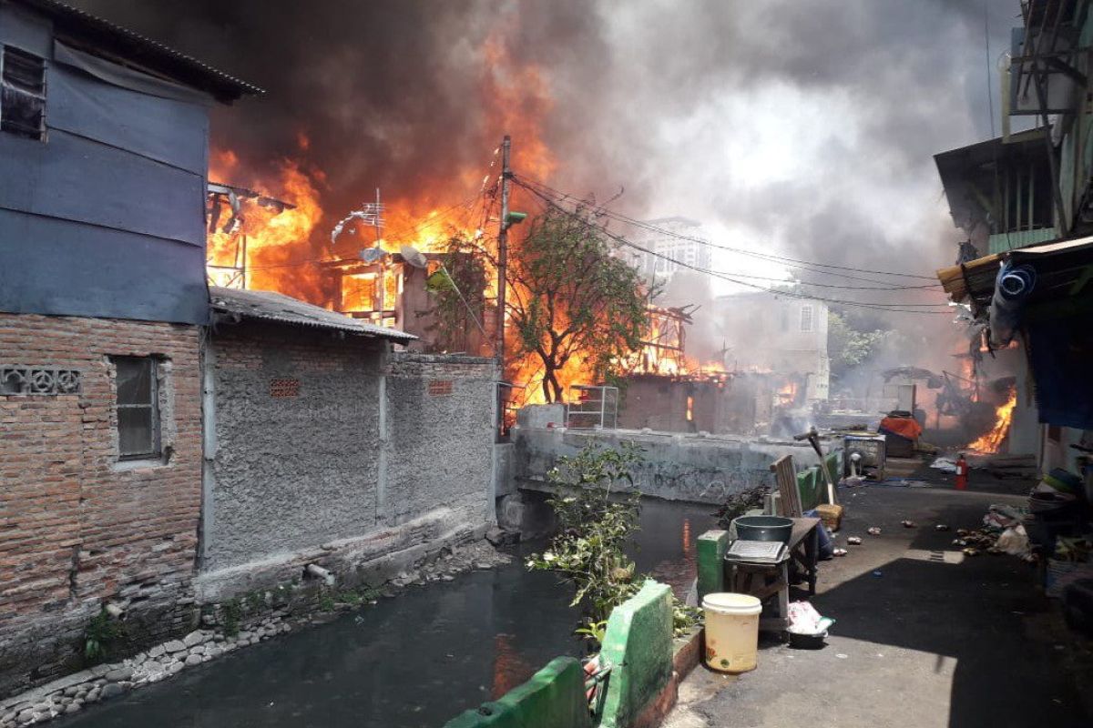Kebakaran Taman Sari diduga akibat bocah main korek api