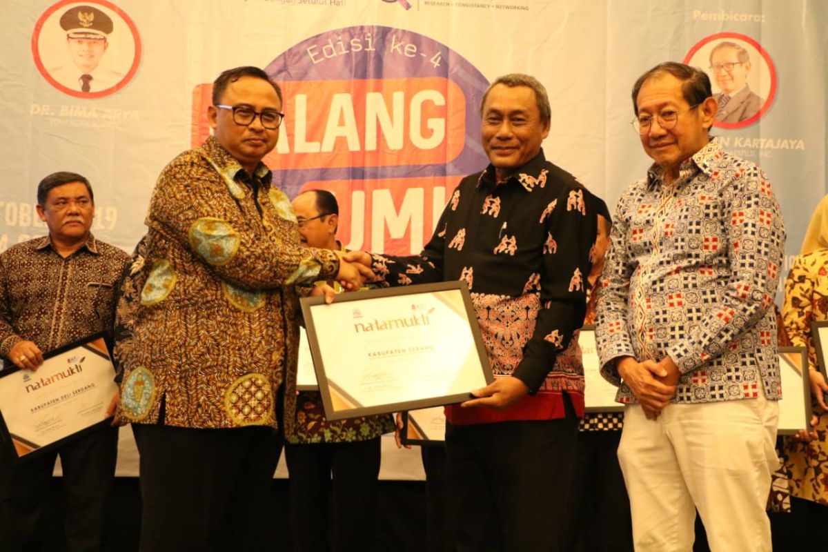 Pemkab Serang Raih penghargaan Natamukti Award 2019 dari ICSB