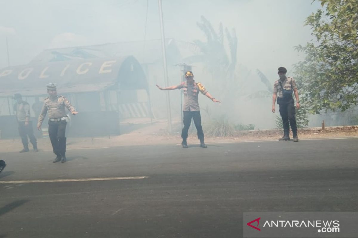 Kebakaran hebat  di Jalintim Mesuji Lampung