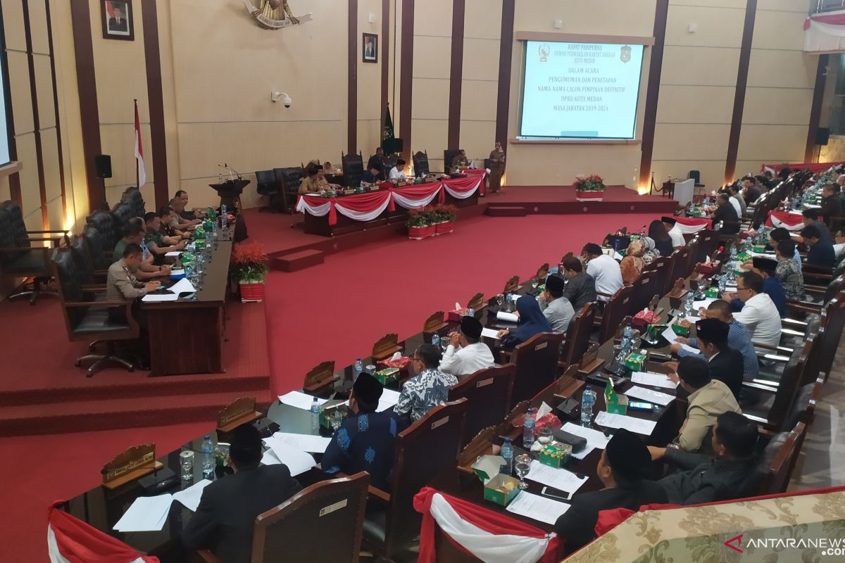DPRD Medan tetapkan unsur pimpinan definitif