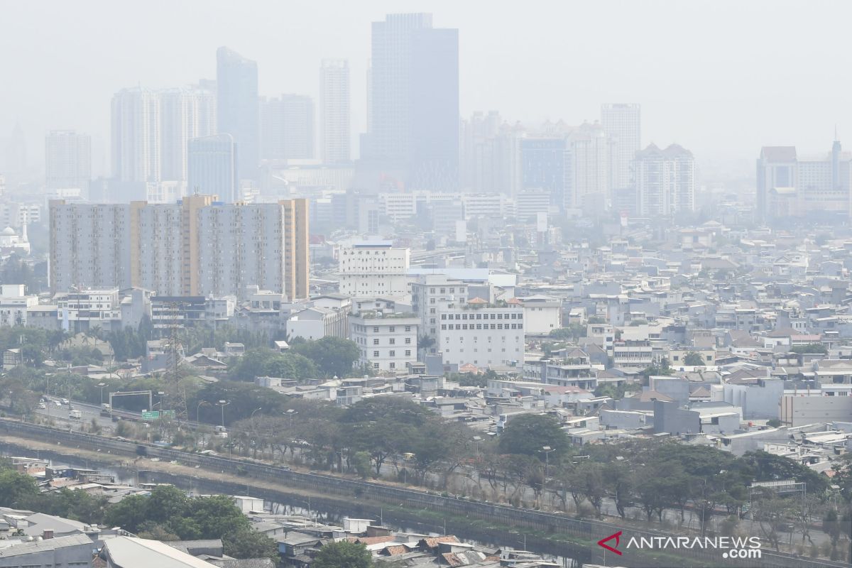 Udara Jakarta masih tidak sehat, Minggu