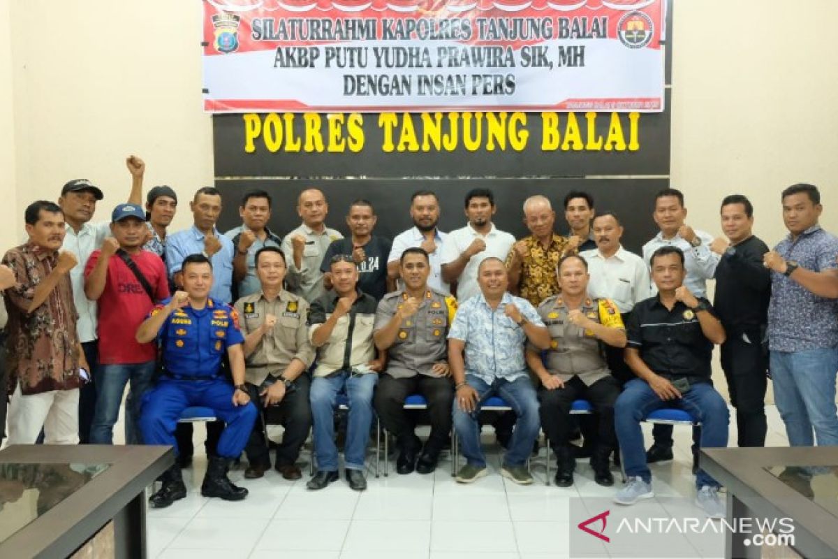 Kapolres Tanjungbalai ajak wartawan komitmen wujudkan situasi kondusif