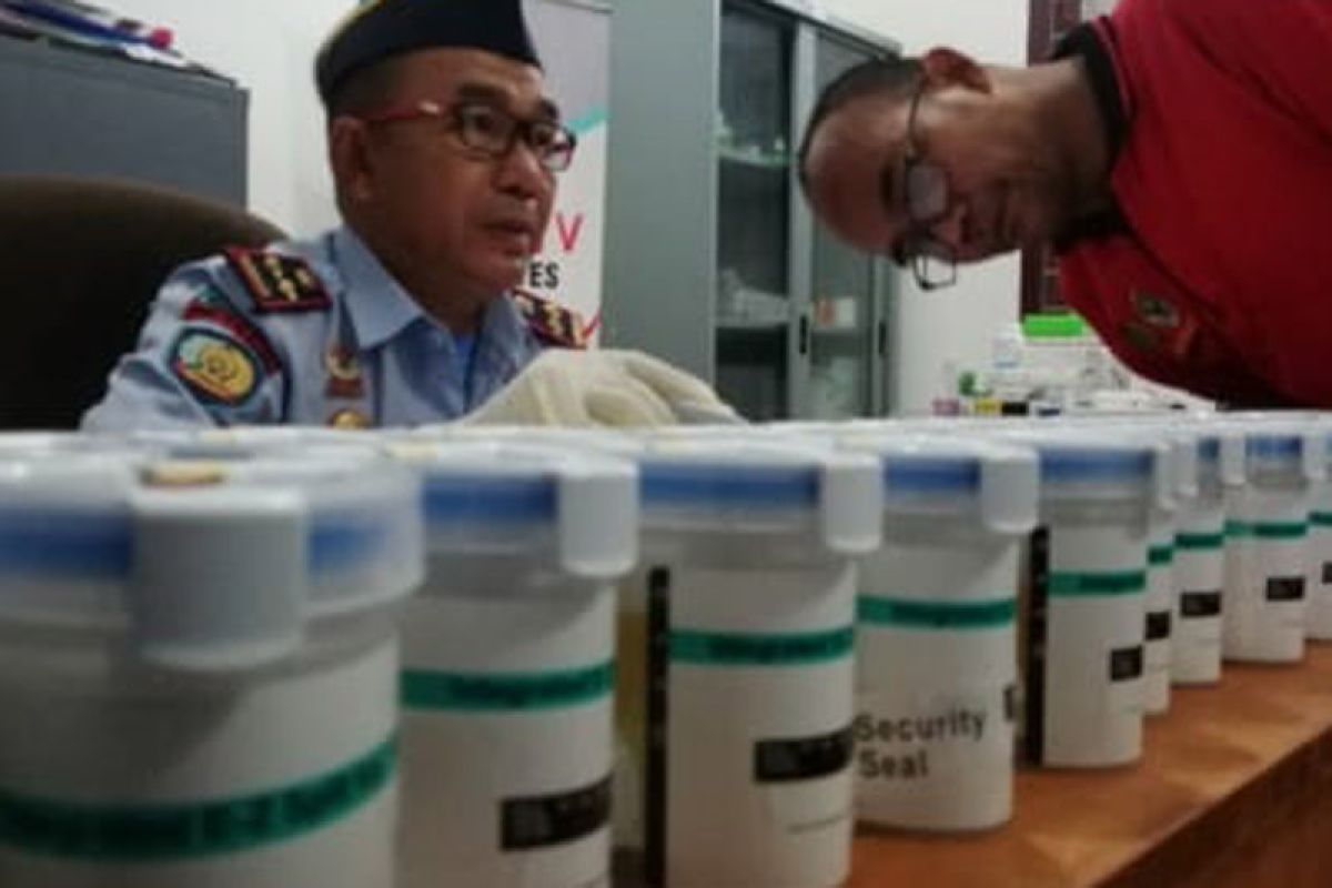 Puluhan pegawai pemasyarakatan di Aceh jalani tes  narkoba