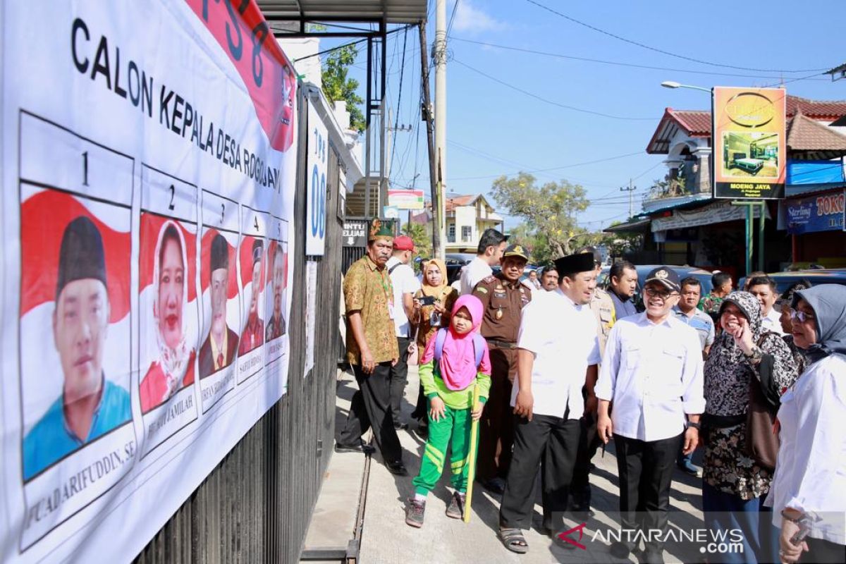 Bupati dan Forpimda Banyuwangi pantau pelaksanaan pilkades serentak