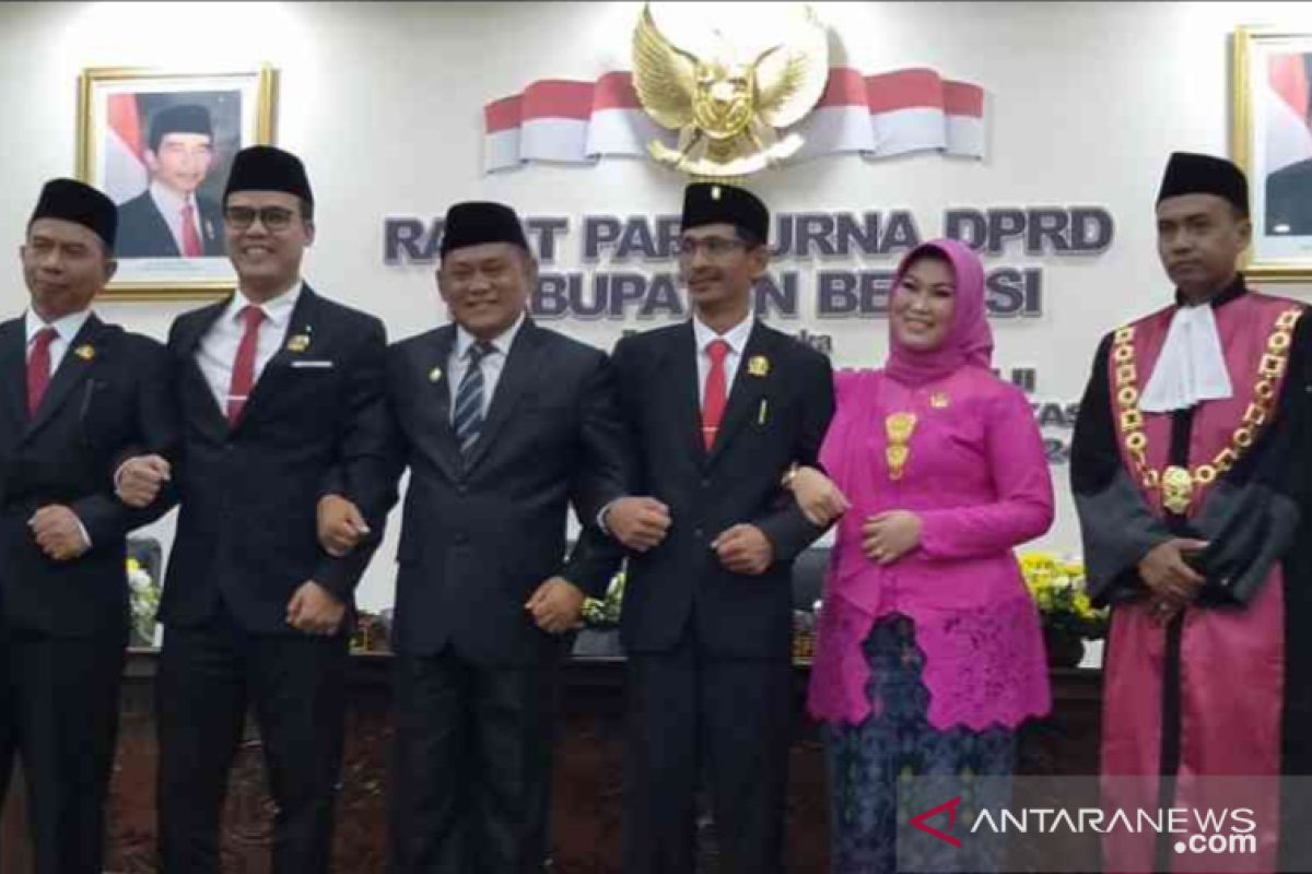 Aria Dwi Nugraha resmi jabat Ketua DPRD Kabupaten Bekasi