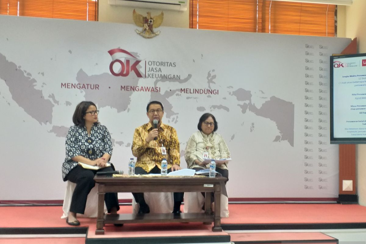 OJK sebut baru 1 fintech urun dana peroleh izin, 10 lainnya belum