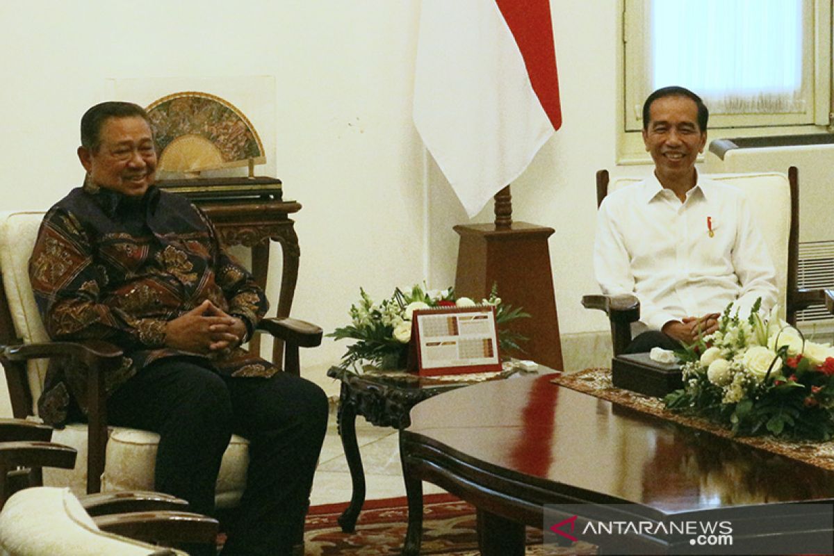 SBY dan Presiden Jokowi bertemu di Istana Bogor