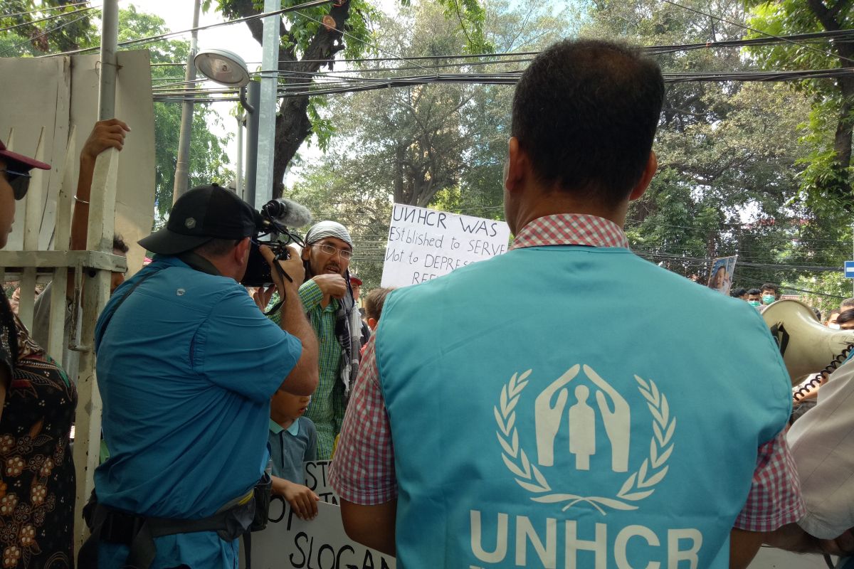 Para pengungsi setuju bernegosiasi dengan UNHCR