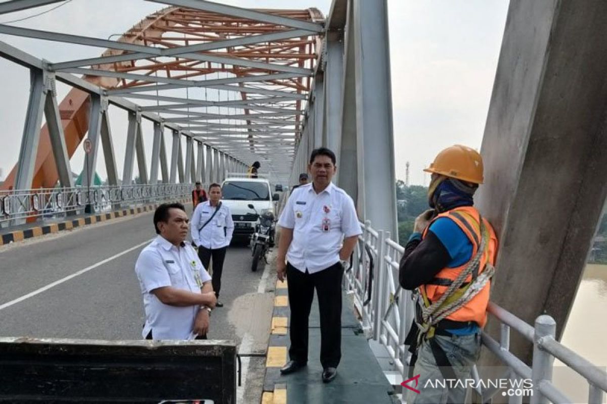 Heboh Jembatan Kahayan miring, ini penjelasan Dinas PUPR Kalteng