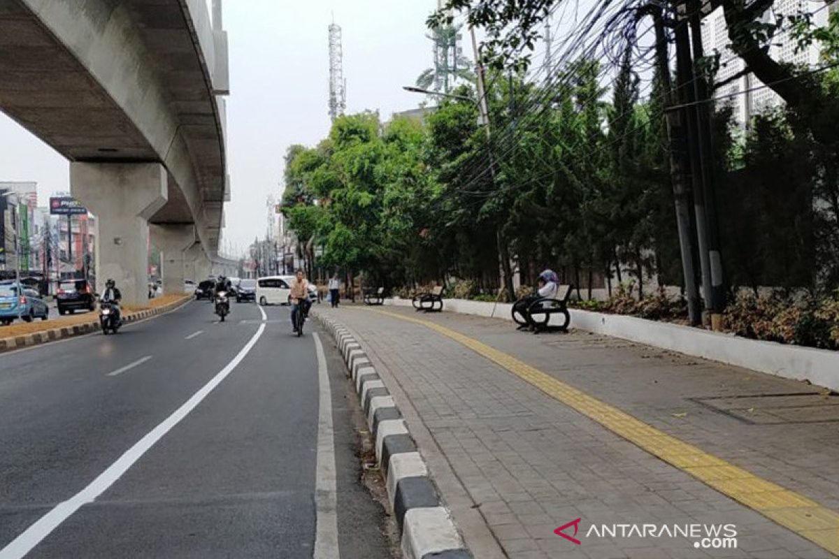 Jalur sepeda fase II Jaksel siap uji coba akhir pekan ini