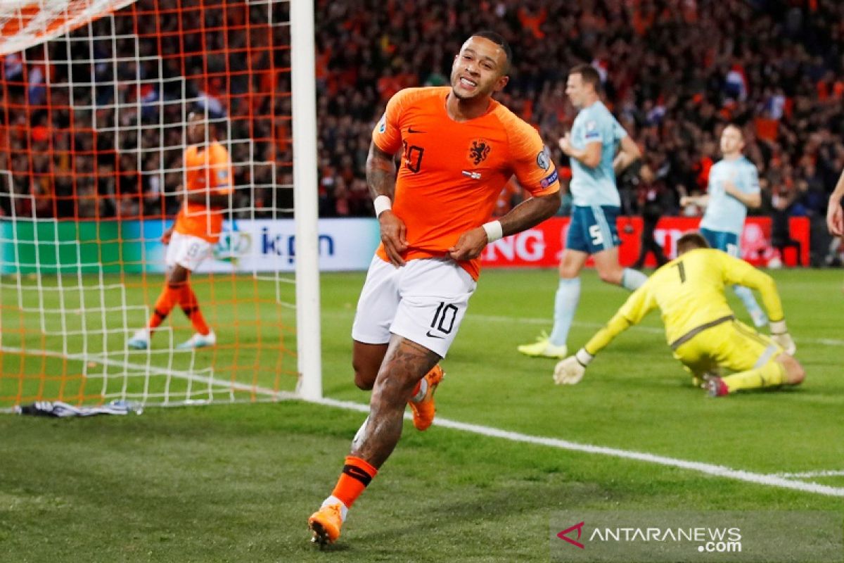 Kualifikasi Piala Eropa 2020 -- Belanda rebut puncak Grup C usai tundukkan Irlandia Utara