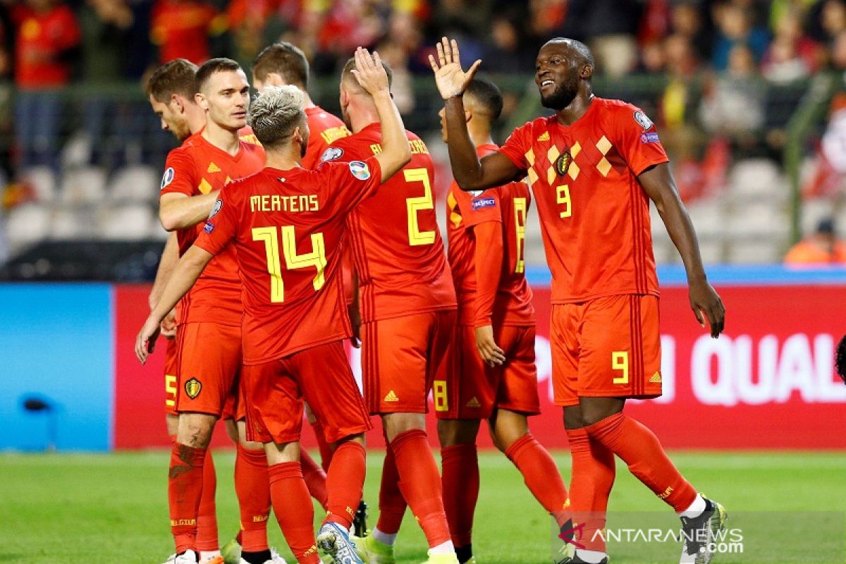 Belgia jadi tim pertama lolos ke putaran final Piala Eropa