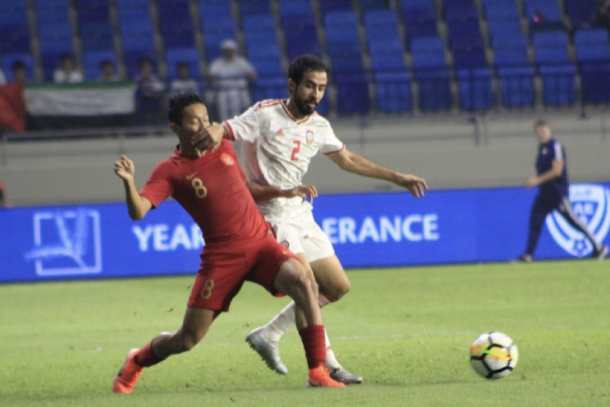 Tak berdaya,Timnas Indonesia dibenamkan UAE 5-0