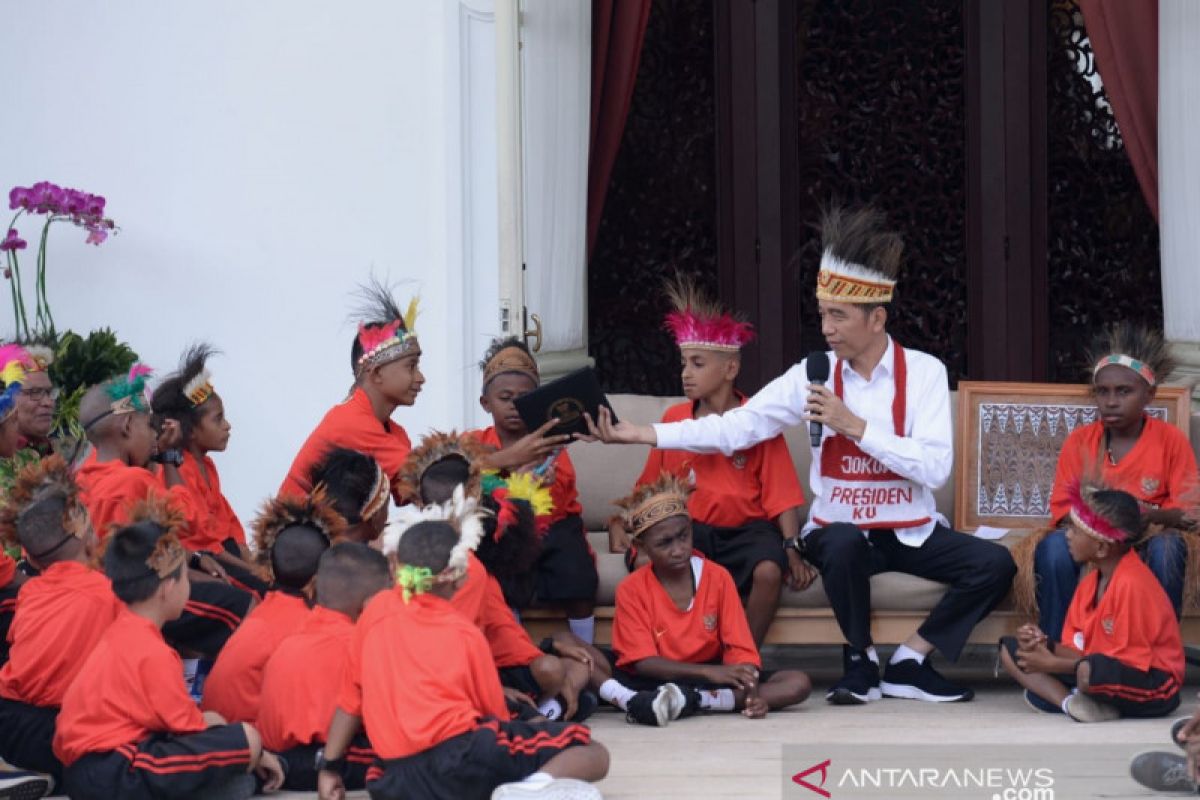 Presiden Jokowi penuhi janji ajak anak-anak Papua berkunjung ke Jakarta