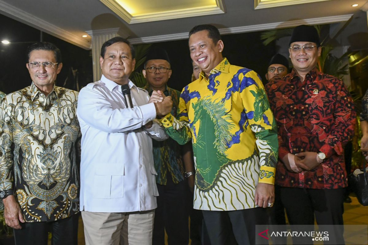 Prabowo nilai 10 pimpinan MPR 2019-2024 adalah susunan terbaik