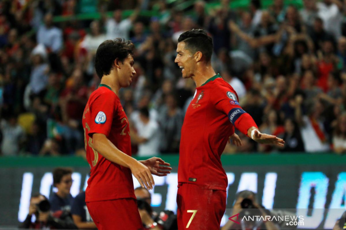 Ronaldo sumbang satu gol untuk Portugal dan bungkam Luxembourg 3-0