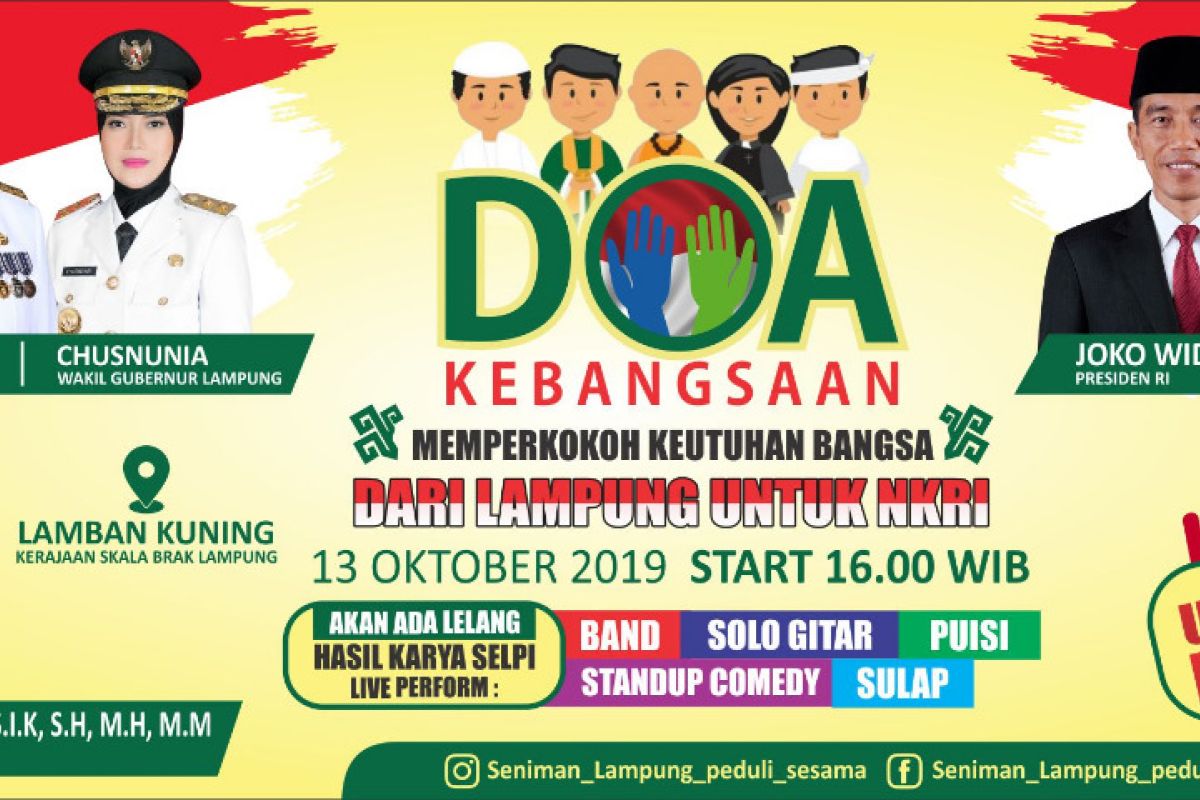 Wagub Lampung hadiri doa kebangsaan dan lelang karya seni