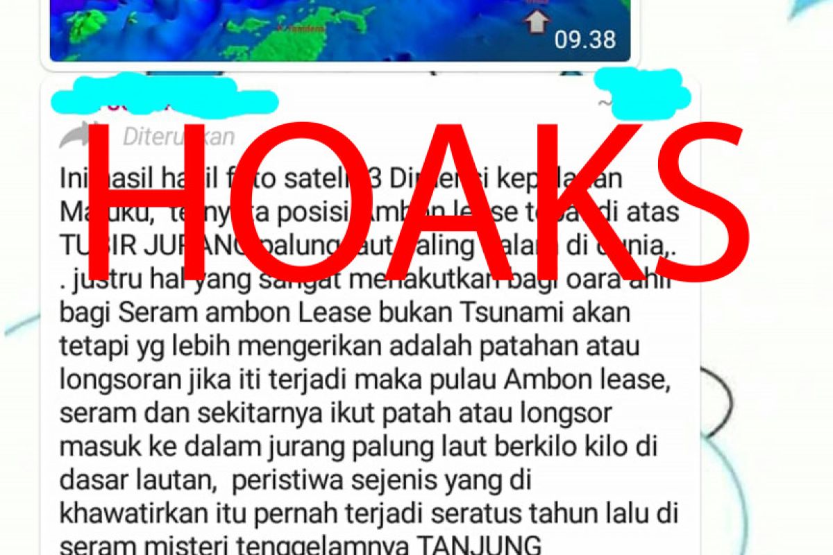 LIPI: Tidak benar Maluku ambles bila palung laut longsor