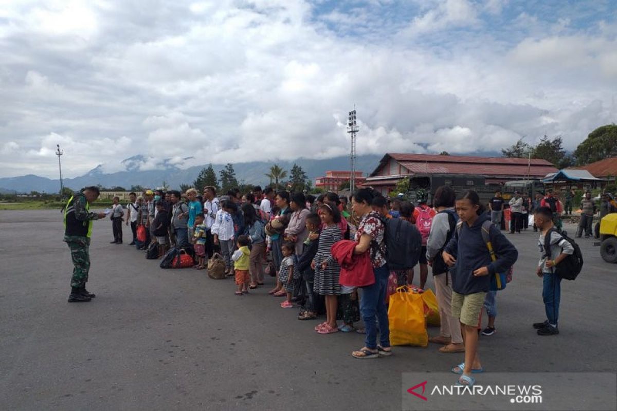 93 pengungsi dari Kabupaten Jayapura kembali ke Wamena