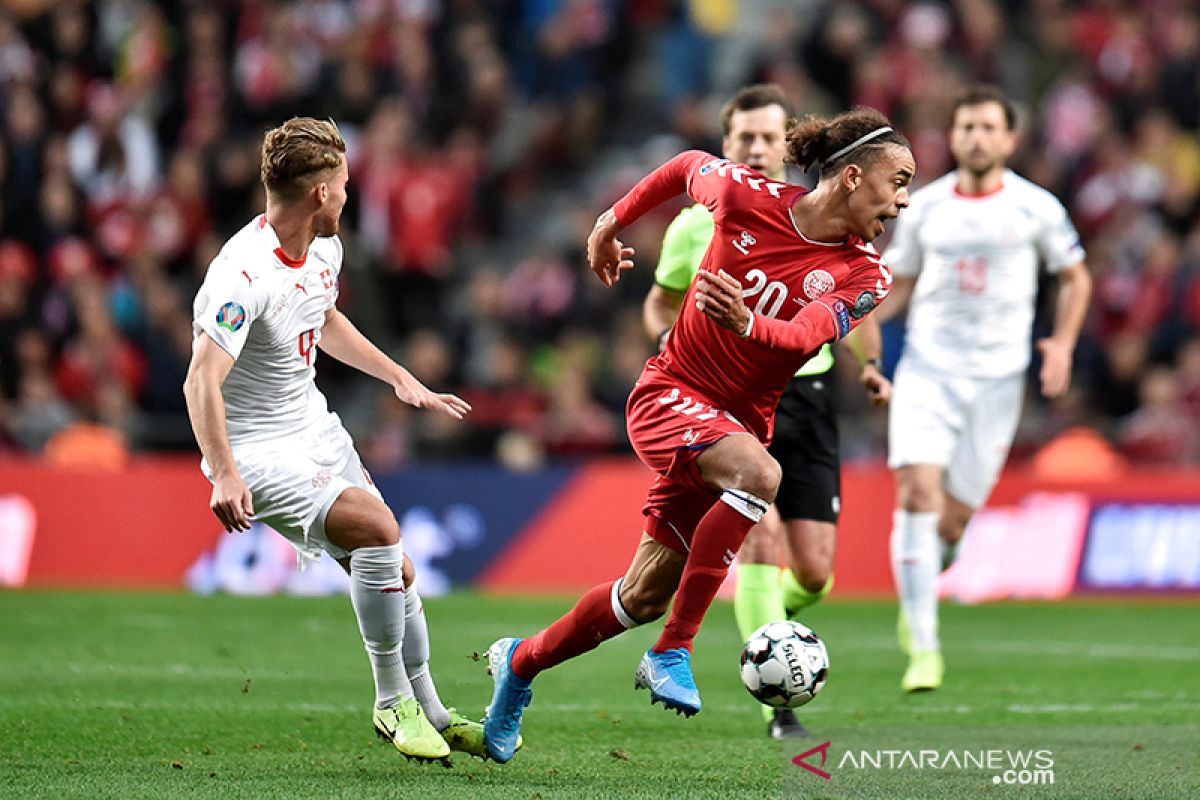 Timnas Denmark atasi Swiss 1-0