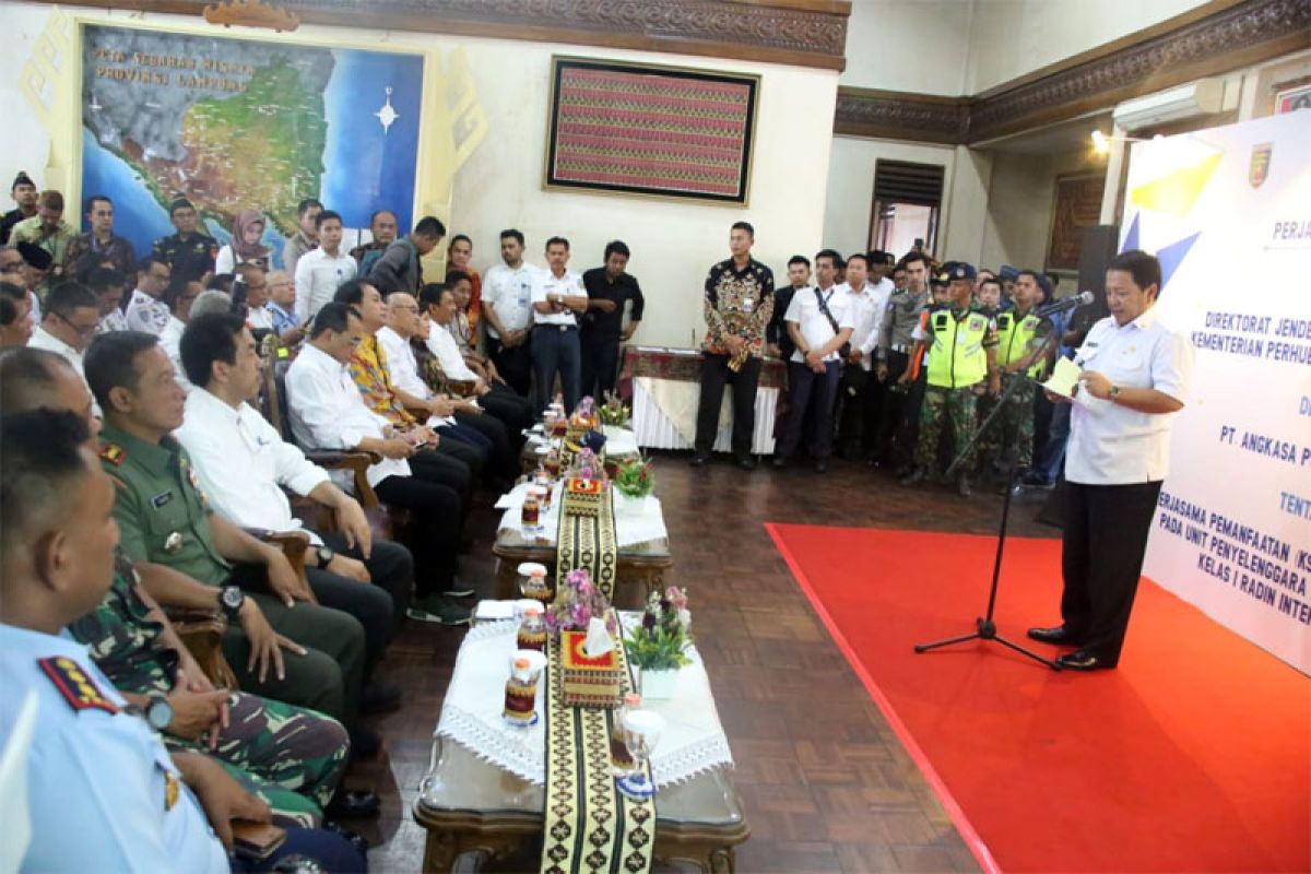Menhub dan Gubernur Lampung Saksikan Serah terima Pengoperasian Bandara Radin Inten II dari Kemenhub ke Angkasa Pura II
