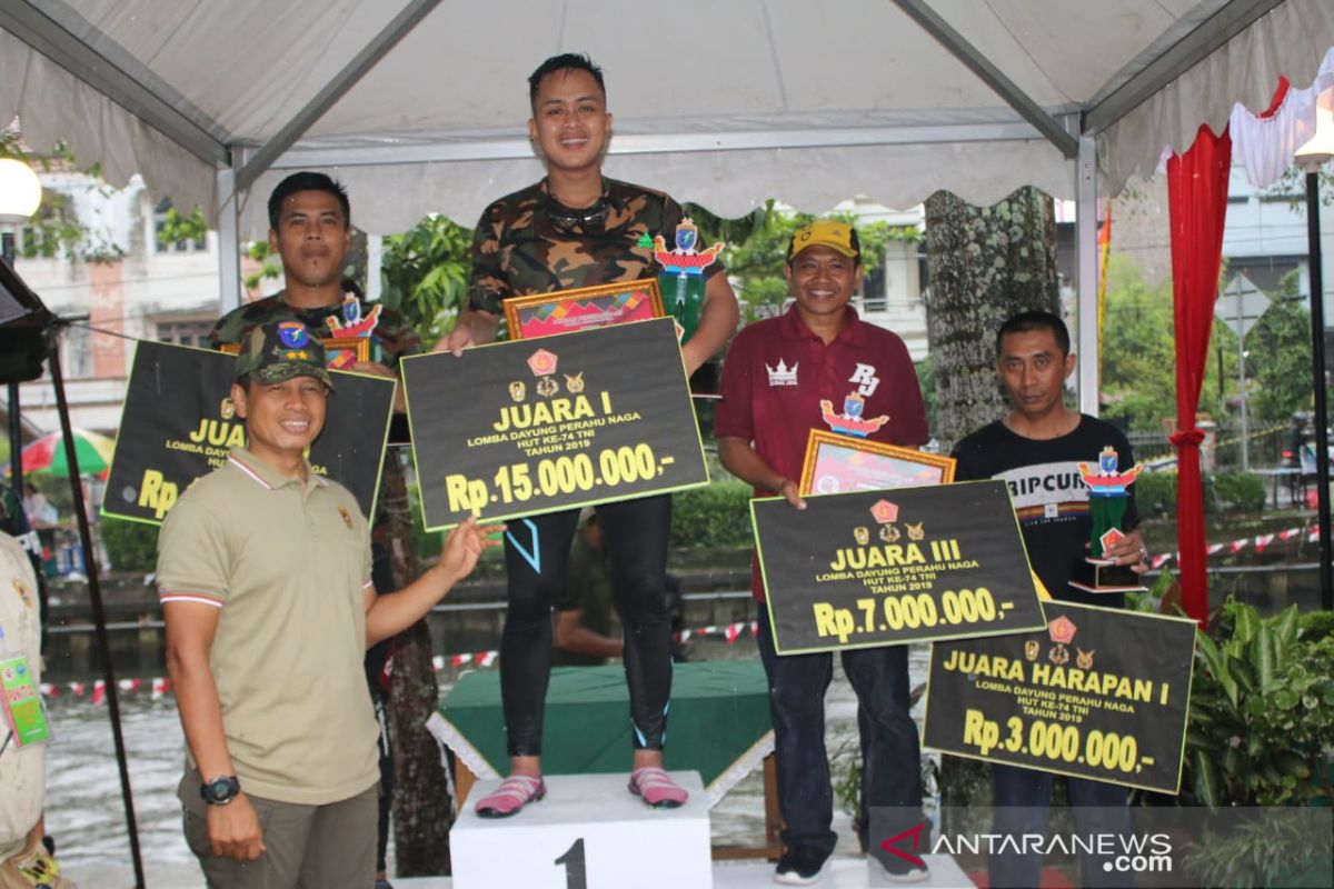 Tim dayung Kota Pontianak sabet Piala Pangdam XII/Tpr