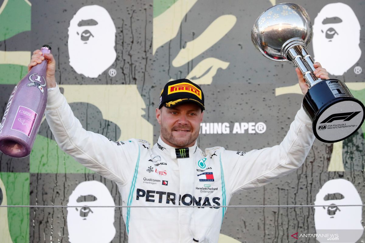 Pebalap Bottas juara GP Jepang, Mercedes kunci gelar konstruktor