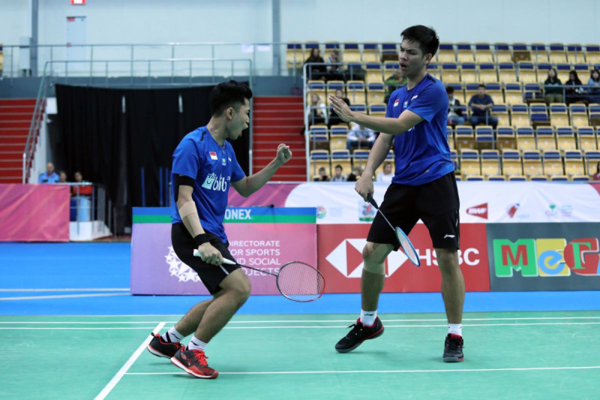 Ganda putra Indonesia juara WJC 2019