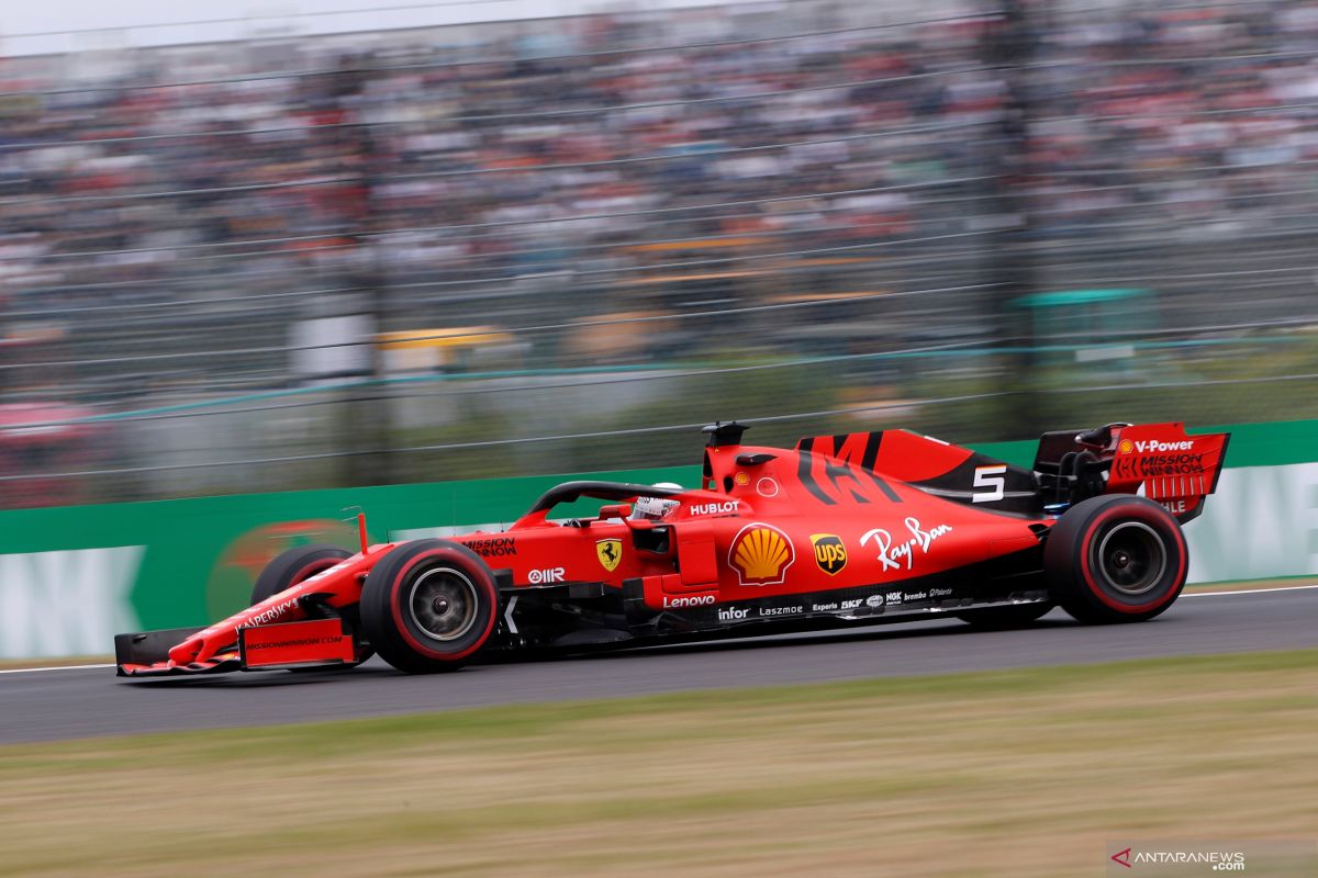 GP Jepang, dua Ferrari start terdepan, Vettel rebut pole position