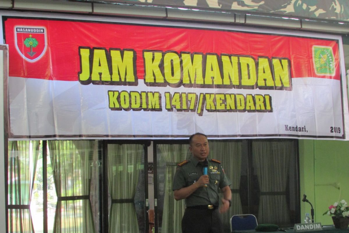 Dandim Kendari yang baru minta saring sebelum "share' ketika dapat informasi