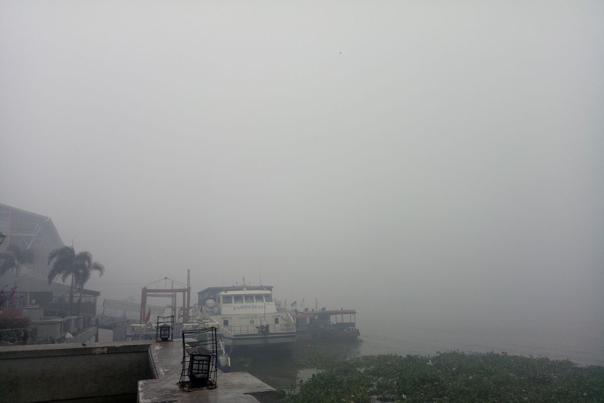 Haze cover over Palembang thickens: Walhi