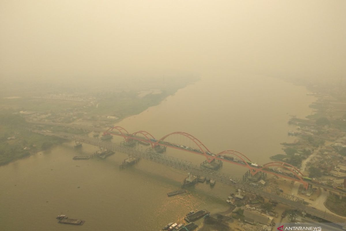 Kualitas udara Palembang pada level berbahaya