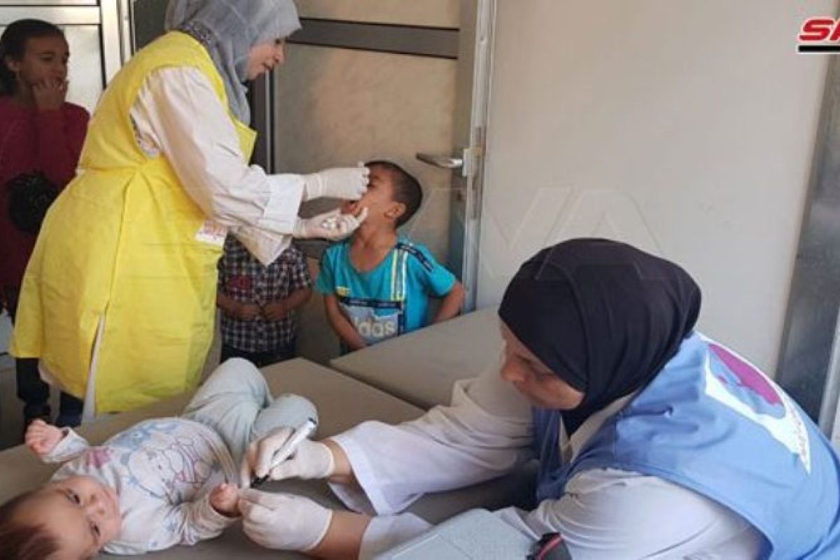 Kementerian Kesehatan Suriah lancarkan vaksinasi anti-polio