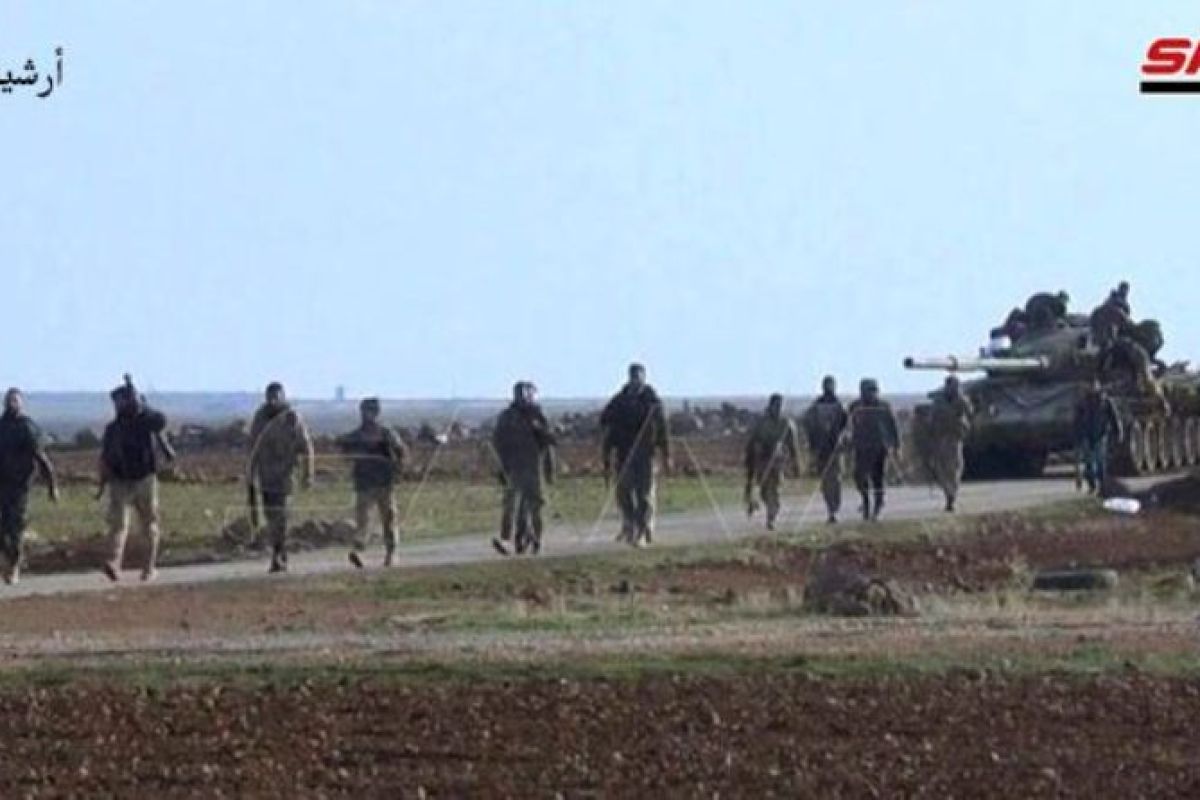 Satuan Tentara Arab Suriah dikerahkan ke utara guna hadapai serangan Turki